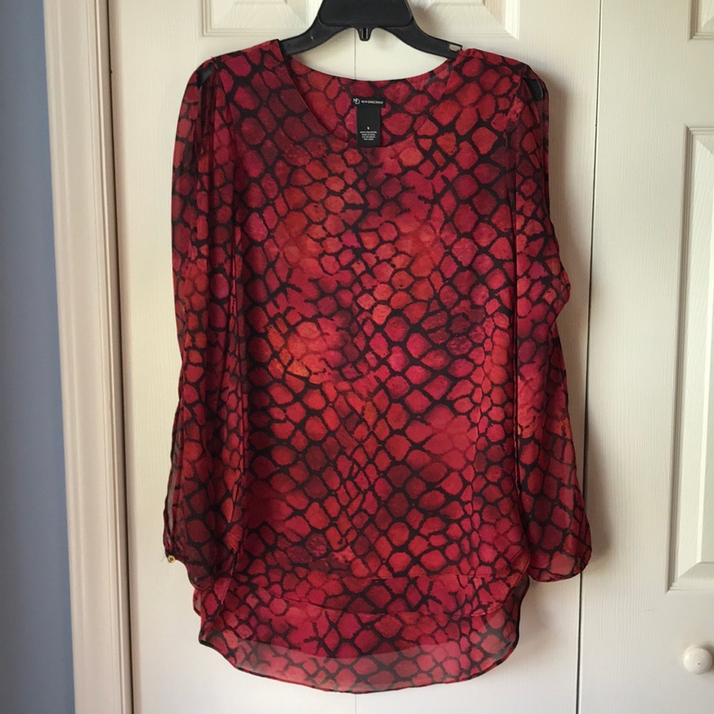 New Directions Split Sleeve Top